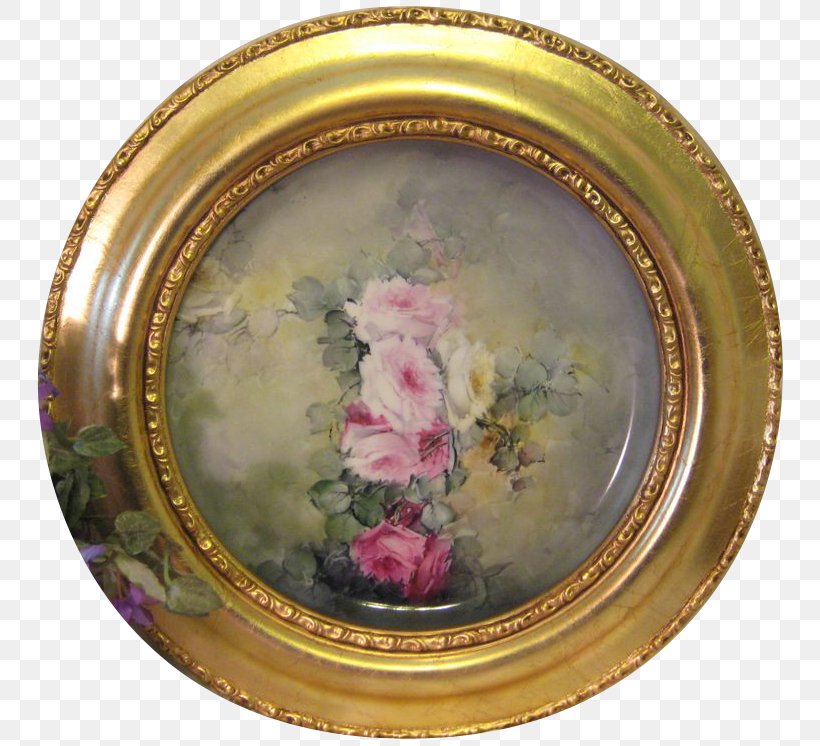 Plate Limoges Porcelain Picture Frames Charger, PNG, 746x746px, Plate, Antique, Art, Brass, Charger Download Free