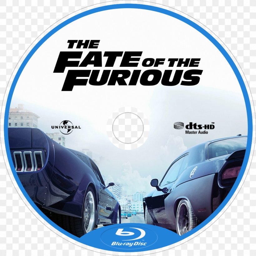 Blu-ray Disc Digital Copy Film DVD The Fast And The Furious, PNG, 1000x1000px, 4k Resolution, 2017, Bluray Disc, Automotive Design, Brand Download Free
