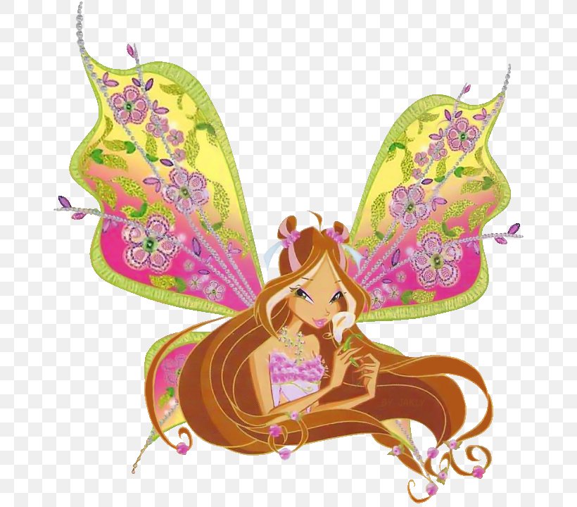 Flora Bloom Tecna Winx Club: Believix In You Musa, PNG, 684x720px, Flora, Believix, Bloom, Butterfly, Drawing Download Free