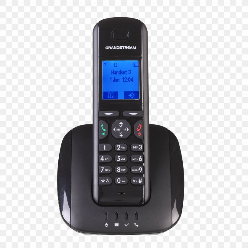 Grandstream Networks Digital Enhanced Cordless Telecommunications Telephone VoIP Phone Voice Over IP, PNG, 3562x3562px, Grandstream Networks, Answering Machine, Business, Business Telephone System, Caller Id Download Free
