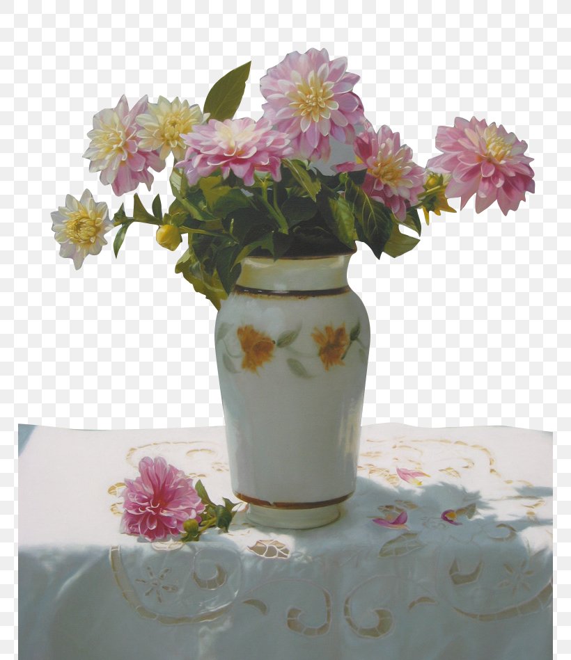 Jar On The Table Oil Painting Still Life Drawing, PNG, 768x949px, Painting, Artificial Flower, Canvas, Ceramic, Cut Flowers Download Free