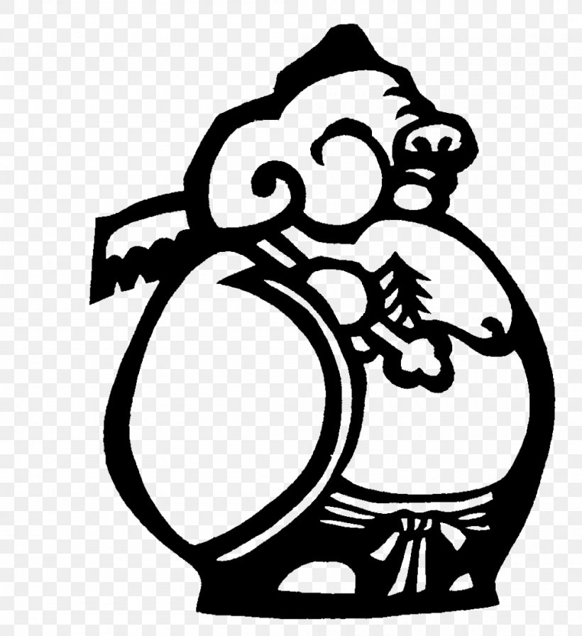 Pigsy Journey To The West Papercutting Clip Art, PNG, 1000x1093px, Pigsy, Art, Black And White, Chinese Paper Cutting, Drawing Download Free