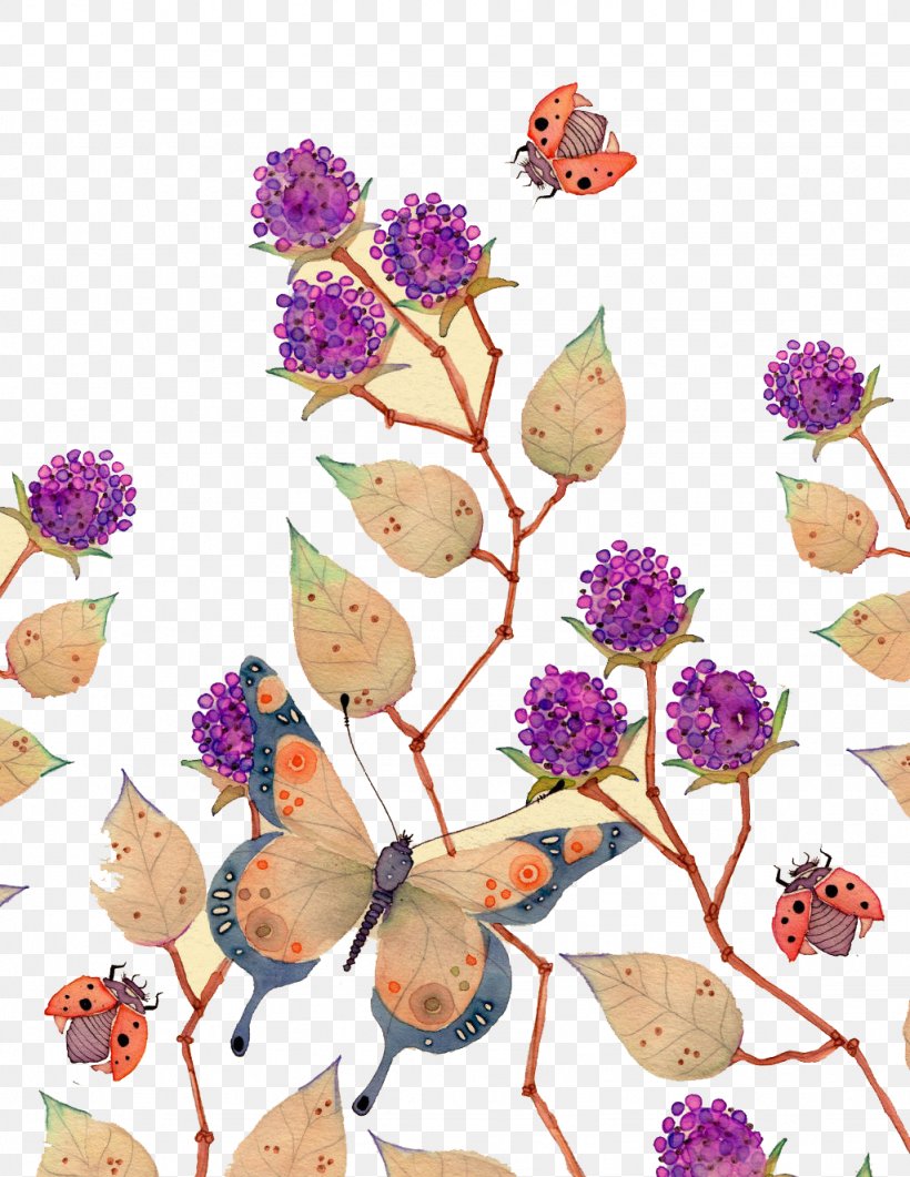 Watercolor Painting Illustrator Illustration, PNG, 1024x1326px, Watercolor Painting, Art, Artist, Butterfly, Color Download Free
