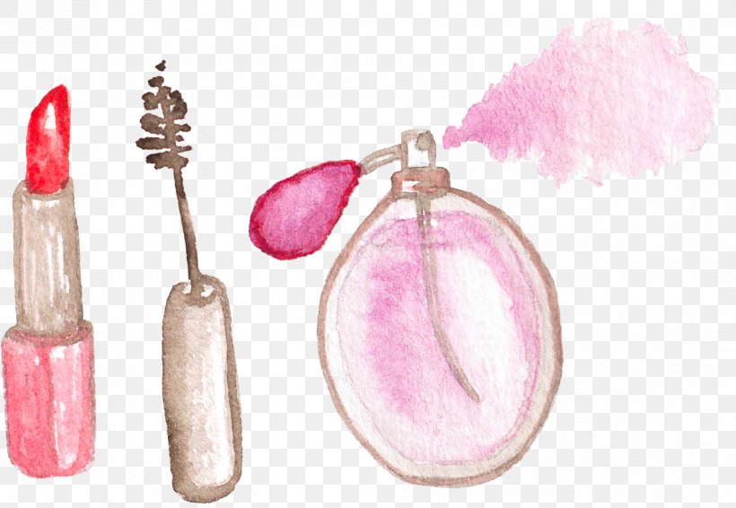 Nail Polish Cosmetics Lipstick Perfume Watercolor Painting, PNG, 1908x1318px, Nail Polish, Beauty, Cosmetics, Drawing, Flacon Download Free