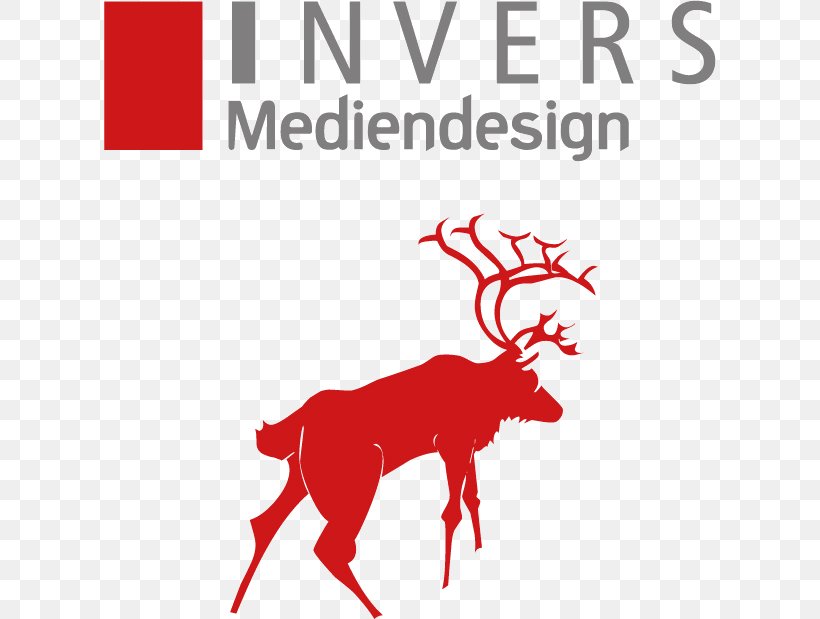 INVERS MEDIENDESIGN Reindeer Advertising, PNG, 612x619px, Reindeer, Advertising, Advertising Agency, Antler, Area Download Free