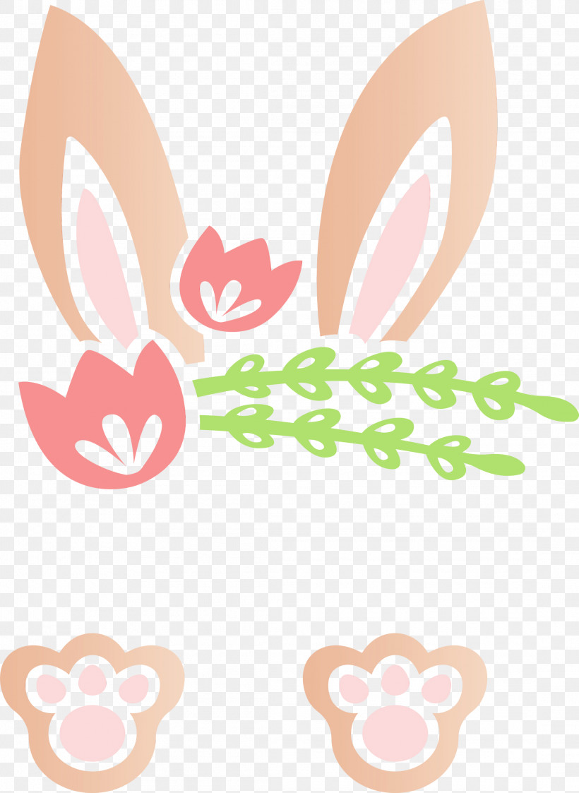 Pink Heart Sticker, PNG, 2189x3000px, Easter Bunny, Cute Rabbit, Easter Day, Heart, Paint Download Free