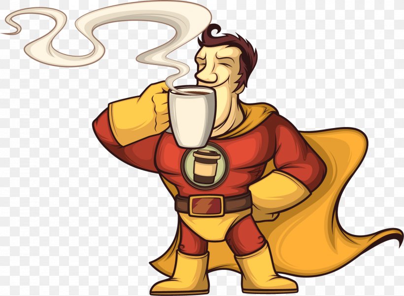 Coffee Clark Kent Illustration, PNG, 1589x1165px, Coffee, Art, Cartoon, Clark Kent, Designer Download Free