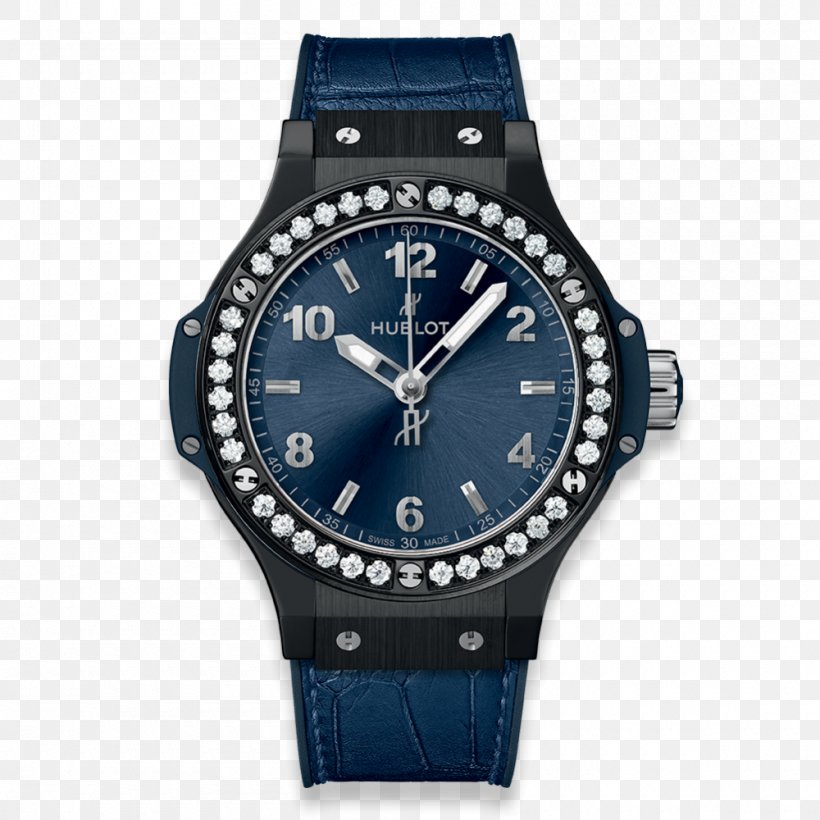 Hublot Watch Blue Diamond Jewellery, PNG, 1000x1000px, Hublot, Blue Diamond, Brand, Ceramic, Chronograph Download Free
