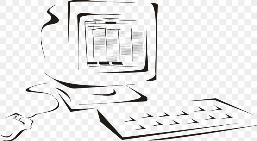 Laptop Line Art Computer Clip Art, PNG, 900x495px, Laptop, Area, Black And White, Brand, Communication Download Free