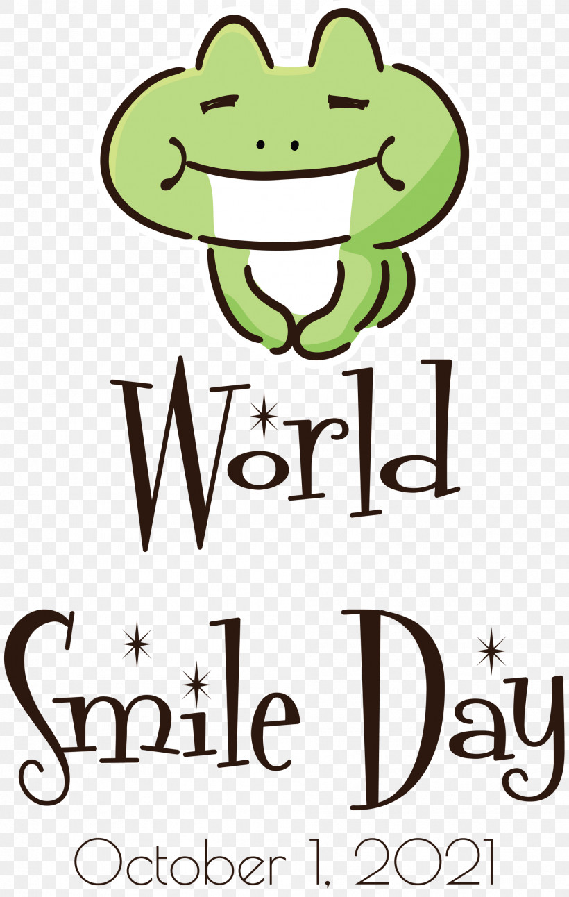 World Smile Day, PNG, 1904x3000px, World Smile Day, Behavior, Frogs, Green, Happiness Download Free