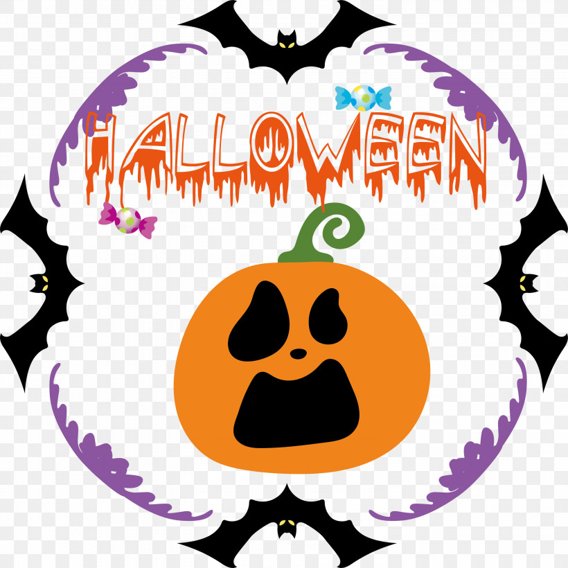Halloween, PNG, 3000x3000px, Halloween, Meter, Pumpkin, Purple Download Free
