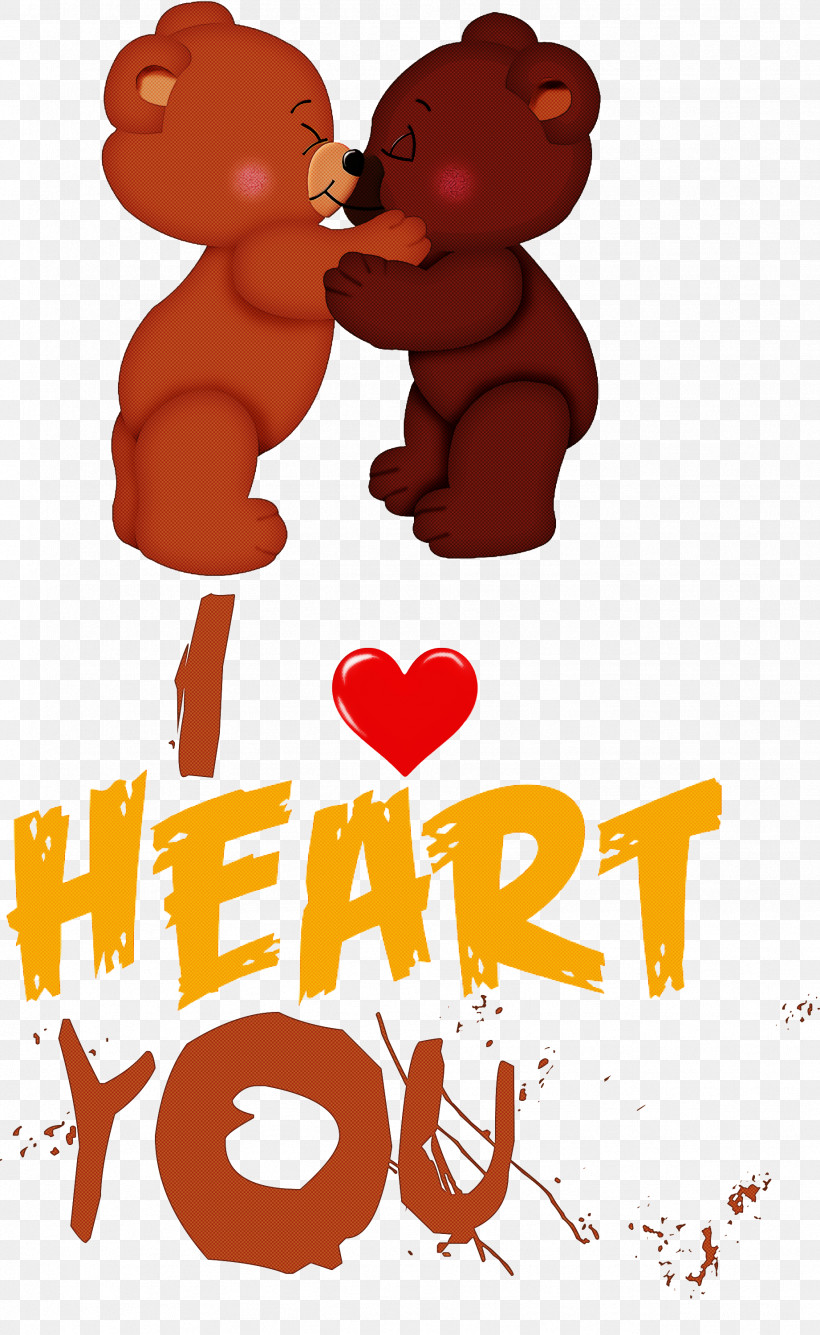 I Heart You I Love You Valentines Day, PNG, 1842x3000px, I Heart You, Bears, Behavior, Cartoon, Character Download Free