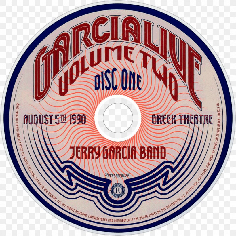 Jerry Garcia Band Compact Disc Garcia Live Volume One Garcia Live Volume Two Garcia Live Volume Four, PNG, 1000x1000px, Watercolor, Cartoon, Flower, Frame, Heart Download Free