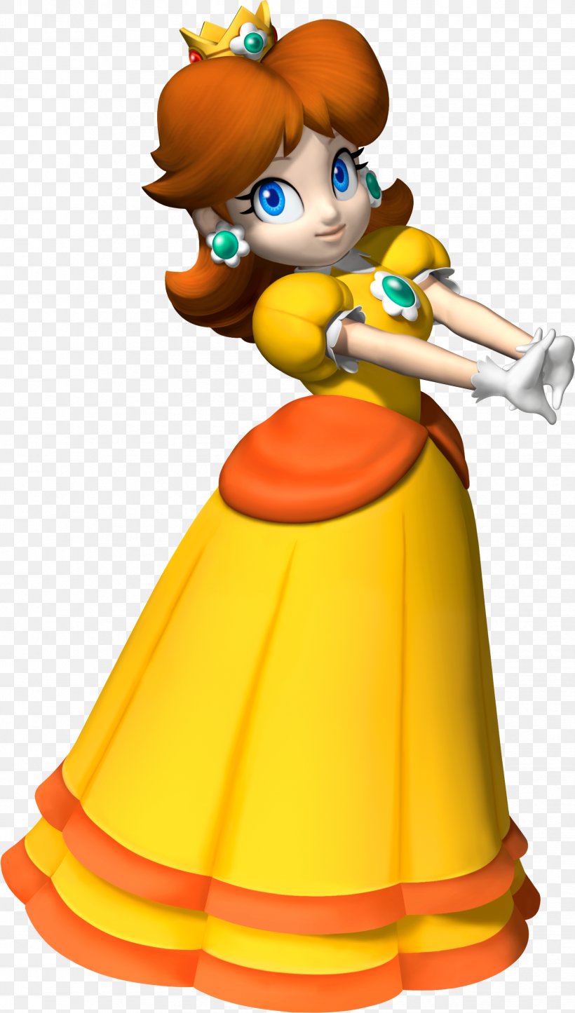 Princess Daisy Princess Peach Mario Bros. Luigi, PNG, 1647x2903px, Princess Daisy, Art, Cartoon, Fictional Character, Figurine Download Free
