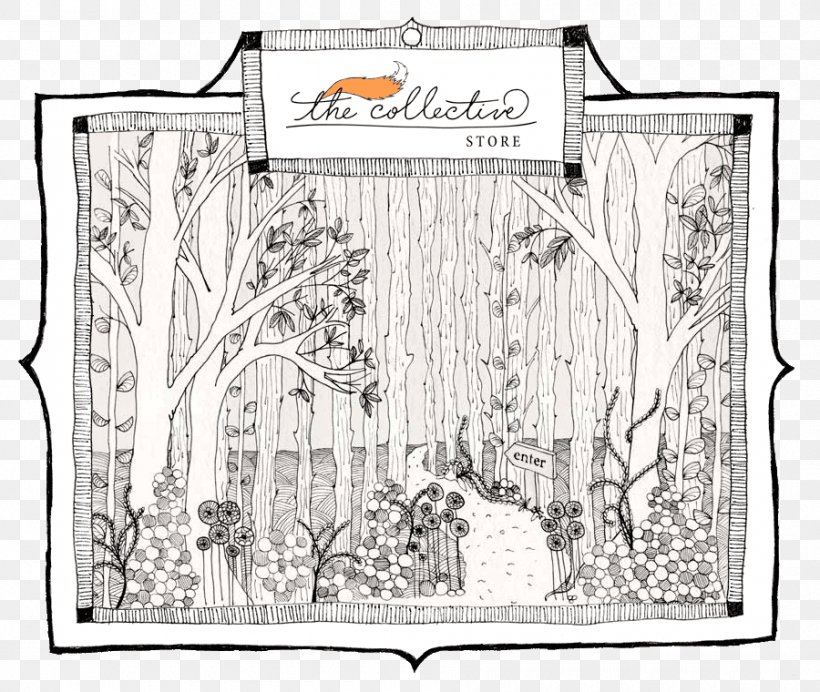 The Collective Store Wynnum Bay Terrace Paper /m/02csf Drawing, PNG, 900x760px, Paper, Area, Artist, Artwork, Black Download Free
