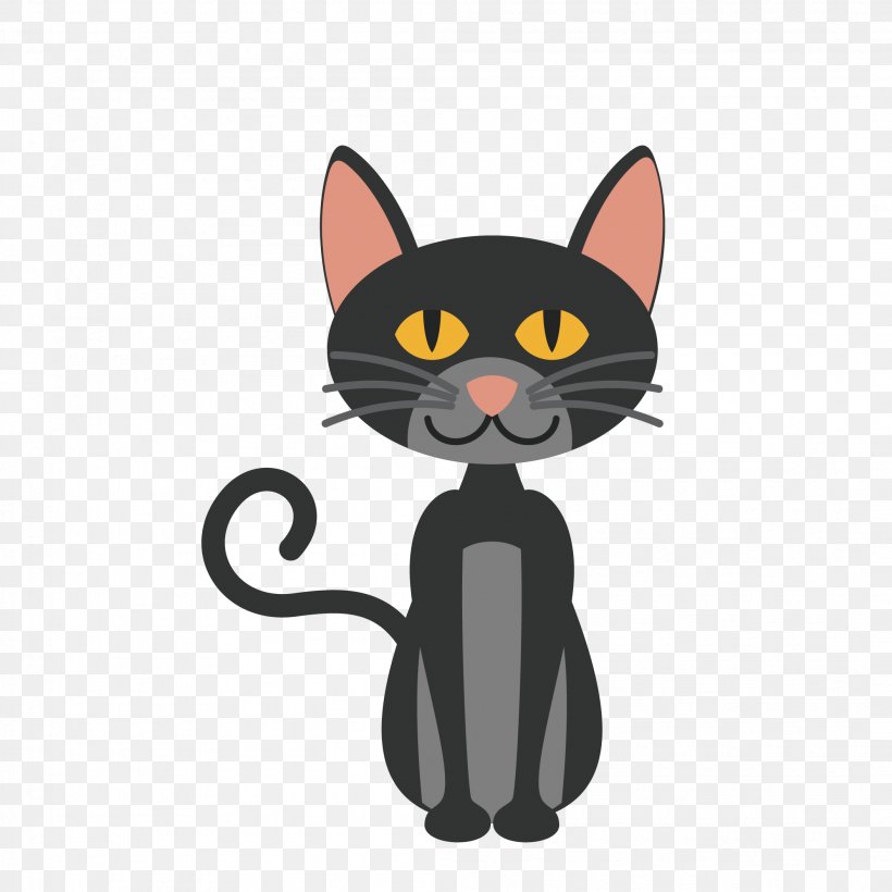 Kitten Cartoon Illustration Image, PNG, 2107x2107px, Kitten, Animal, Asian, Black Cat, Bombay Download Free