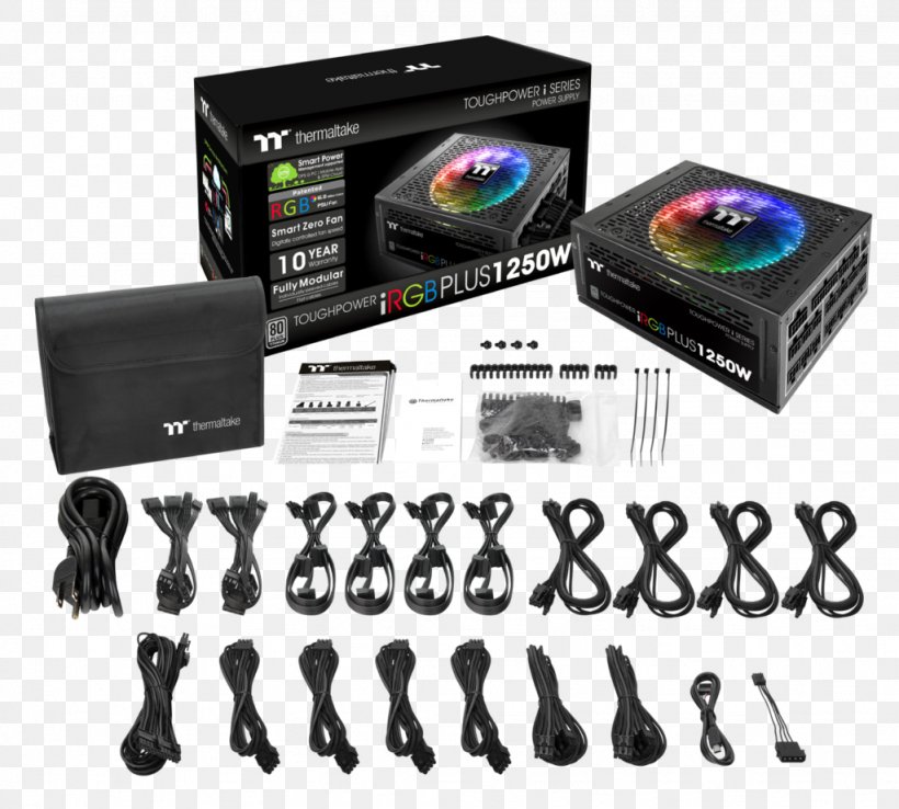 Thermaltake Black Power Supply Unit Thermaltake Black Power Supply Unit 80 Plus Power Converters, PNG, 1024x922px, 80 Plus, Power Supply Unit, Atx, Electronic Device, Electronics Accessory Download Free