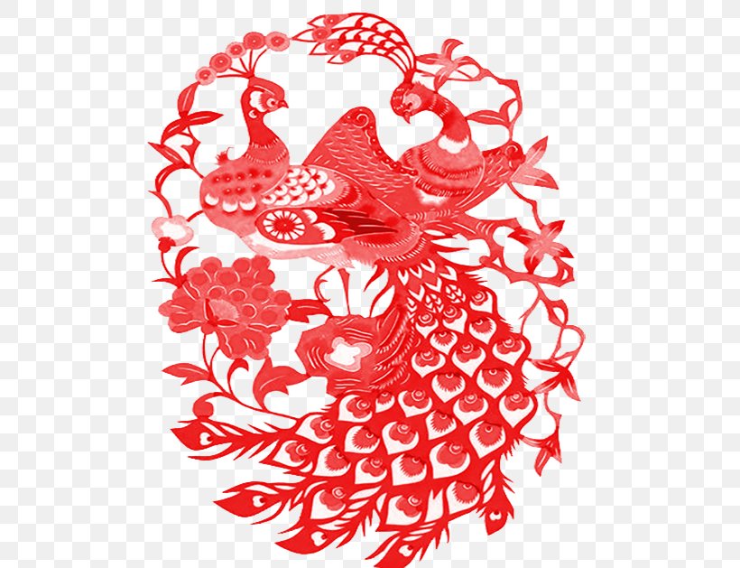 Chinese Paper Cutting Papercutting Peafowl Chinese Folk Art, PNG, 500x629px, Paper, Art, Black And White, Chinese Art, Chinese Folk Art Download Free