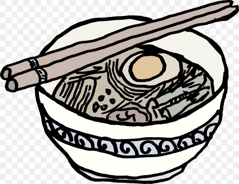 Ramen Japanese Cuisine Sashimi Miso Soup Clip Art, PNG, 2400x1853px, Ramen, Art, Artwork, Black And White, Bowl Download Free
