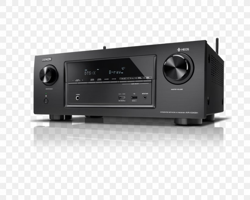 Denon AVR-X3400H 7.2 Channel AV Receiver Denon AVR-X2300W Dolby Atmos, PNG, 900x720px, 4k Resolution, Av Receiver, Audio, Audio Equipment, Audio Receiver Download Free