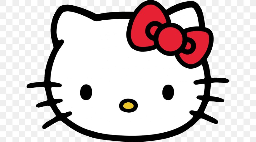 Hello Kitty Sanrio Character Cat, PNG, 650x455px, Hello Kitty, Aggretsuko, Black And White, Cat, Character Download Free