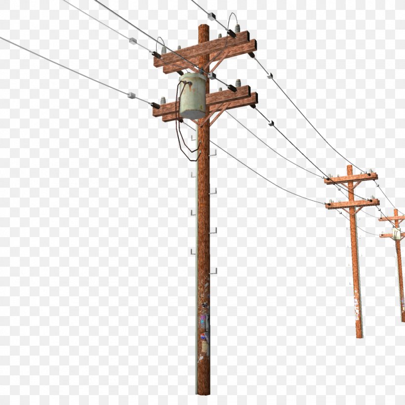 Utility Pole Overhead Power Line Electricity Electric Utility Clip Art, PNG, 1024x1024px, Utility Pole, Ampere, Electric Power, Electric Power Transmission, Electric Utility Download Free