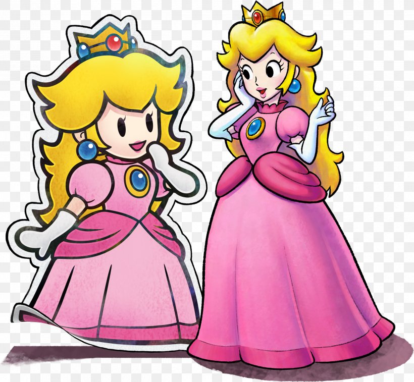 Mario & Luigi: Paper Jam Mario & Luigi: Superstar Saga Mario Bros. Princess Peach Paper Mario, PNG, 2500x2309px, Watercolor, Cartoon, Flower, Frame, Heart Download Free