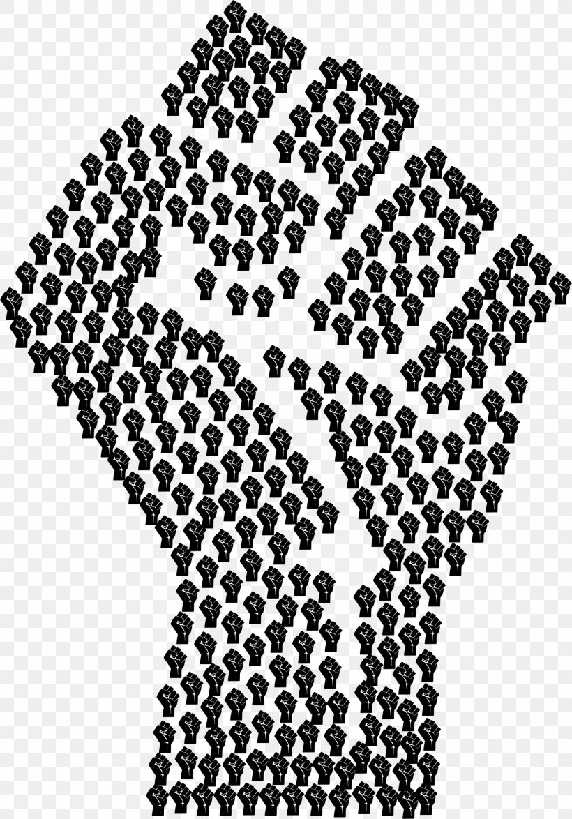 Raised Fist Fractal Clip Art, PNG, 1626x2328px, Fist, Area, Black, Black And White, Description Download Free