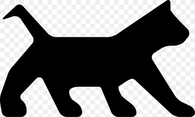 Cat Dog Black Silhouette Clip Art, PNG, 980x588px, Cat, Black, Black And White, Black M, Carnivoran Download Free