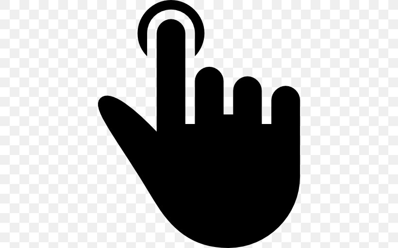 Computer Mouse Symbol Pointer, PNG, 512x512px, Computer Mouse, Black And White, Cursor, Finger, Gesture Download Free