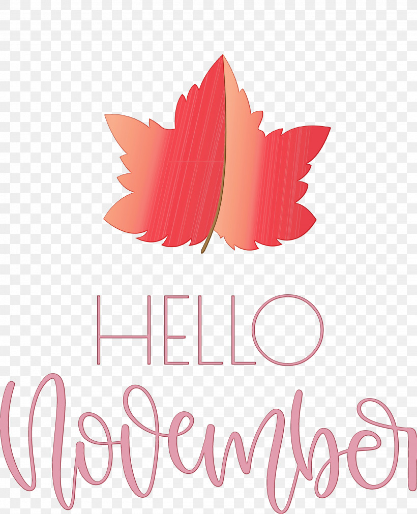 Leaf Logo Font Petal Tree, PNG, 2657x3277px, Hello November, Biology, Flower, Leaf, Logo Download Free