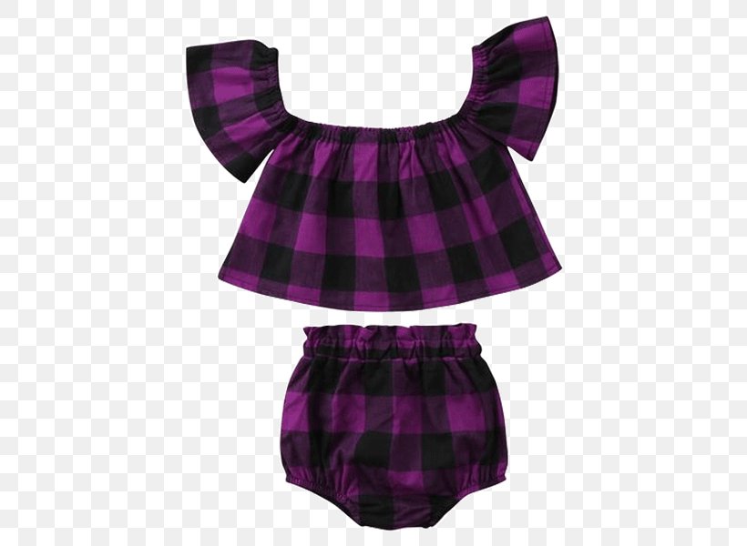 Tartan Purple Dress Clothing Romper Suit, PNG, 600x600px, Watercolor, Cartoon, Flower, Frame, Heart Download Free