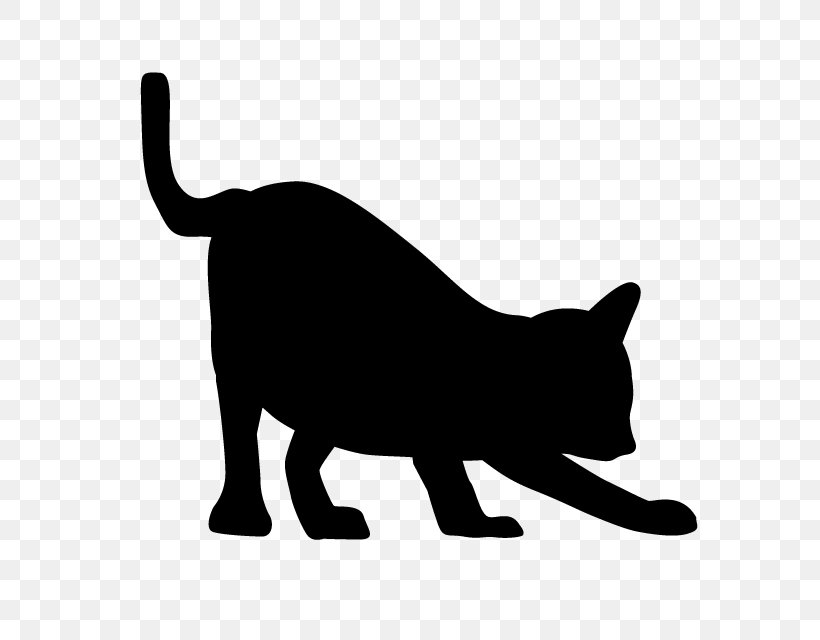 Black Cat Domestic Short-haired Cat Whiskers Clip Art, PNG, 640x640px, Black Cat, Animal, Black, Black And White, Carnivoran Download Free
