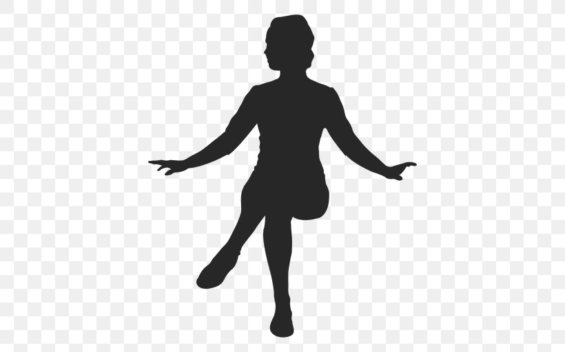 Silhouette Female Clip Art, PNG, 512x512px, Silhouette, Arm, Ballet Dancer, Black, Black And White Download Free