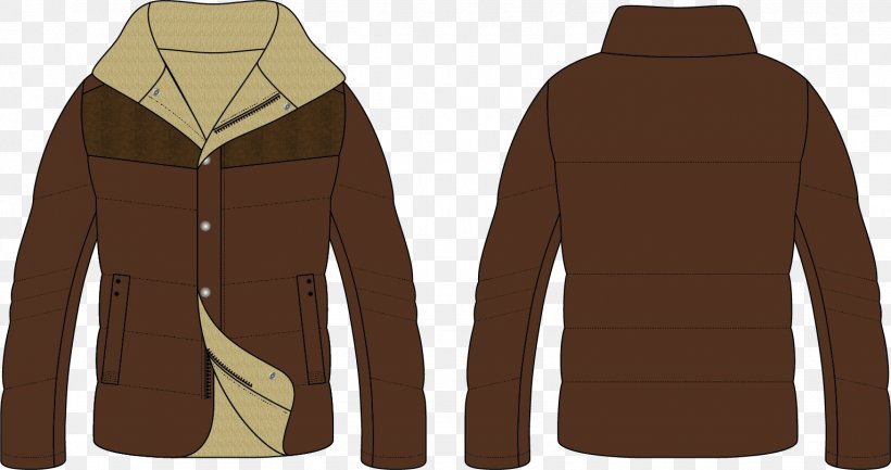 Vector Hand-painted Men's Jacket Positive And Negative, PNG, 1530x809px, Silhouette, Brown, Coat, Designer, Hood Download Free