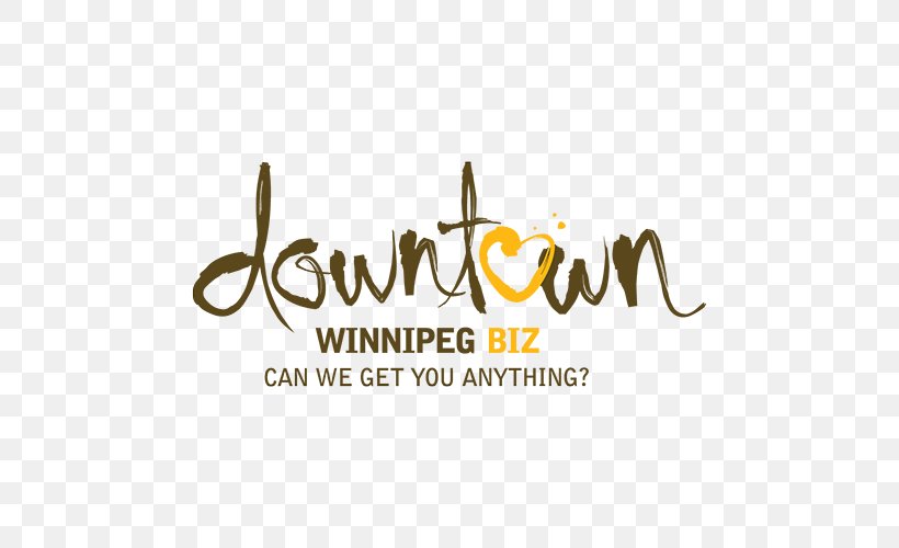 Downtown Winnipeg Logo Brand, PNG, 500x500px, Downtown Winnipeg, Brand, Calligraphy, Logo, Text Download Free