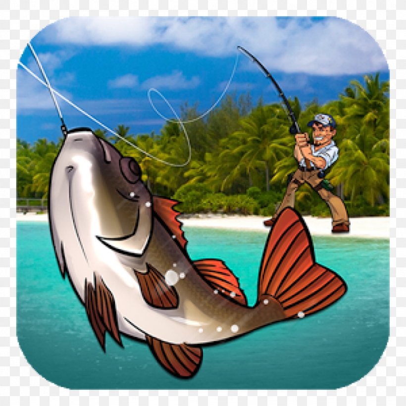 Fishing Paradise 3D Free+ Big Sport Fishing 3D Lite Fishing Clash: Catching Fish Game. Bass Hunting 3D, PNG, 1024x1024px, 3d Computer Graphics, Fishing Paradise 3d Free, Android, Bass Fishing, Big Sport Fishing 3d Download Free