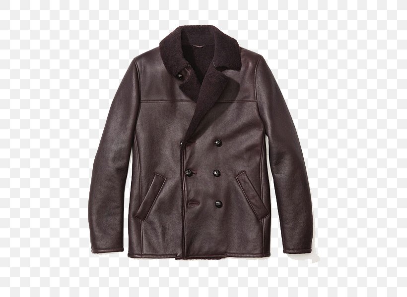 Leather Jacket Overcoat Brown, PNG, 550x600px, Leather Jacket, Brown, Clothing, Coat, Designer Download Free