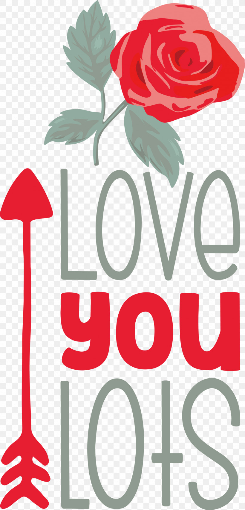 Love You Lots Valentines Day Valentine, PNG, 1443x2999px, Valentines Day, Cut Flowers, Floral Design, Flower, Garden Roses Download Free
