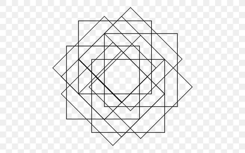 Square Sacred Geometry Pattern, PNG, 512x512px, Geometry, Area, Black And White, Diagram, Drawing Download Free