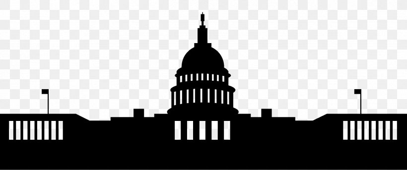 White House United States Capitol Dome Cannon House Office Building United States Congress, PNG, 2441x1022px, White House, Black And White, Brand, Building, Cannon House Office Building Download Free