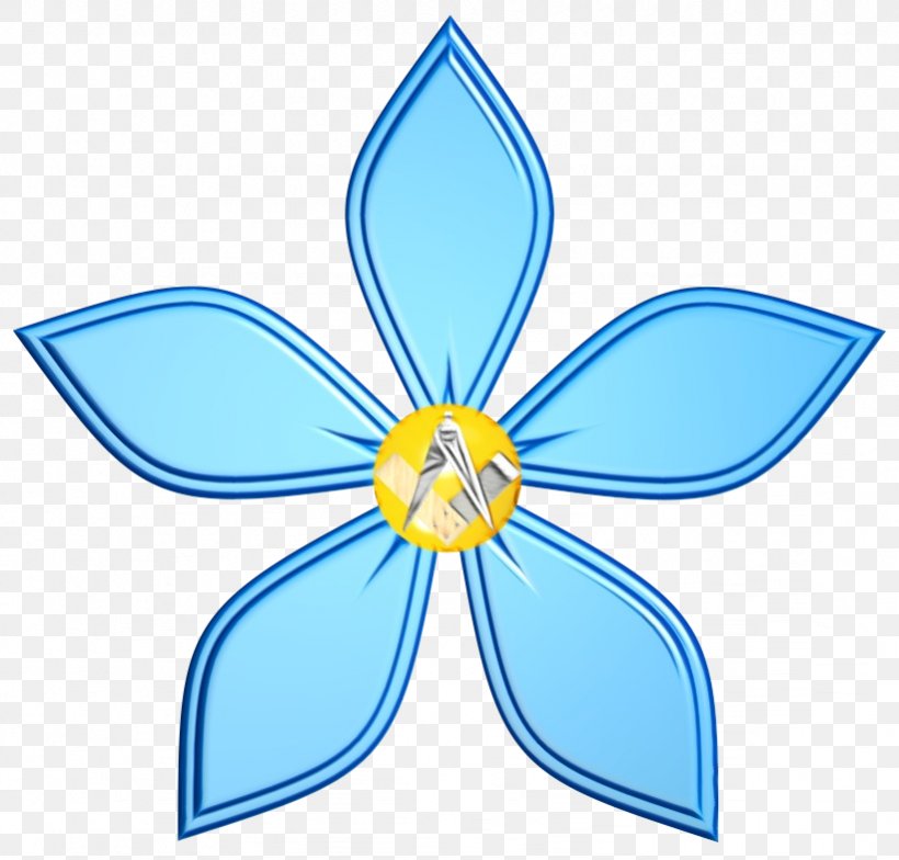 Blue Clip Art Petal Plant Flower, PNG, 821x785px, Watercolor, Automotive Wheel System, Blue, Flower, Paint Download Free