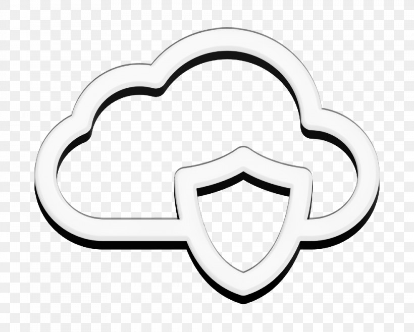 Computer Security Icon Shield Icon Protected Cloud Icon, PNG, 984x790px, Computer Security Icon, Black, Black And White, Human Body, Jewellery Download Free