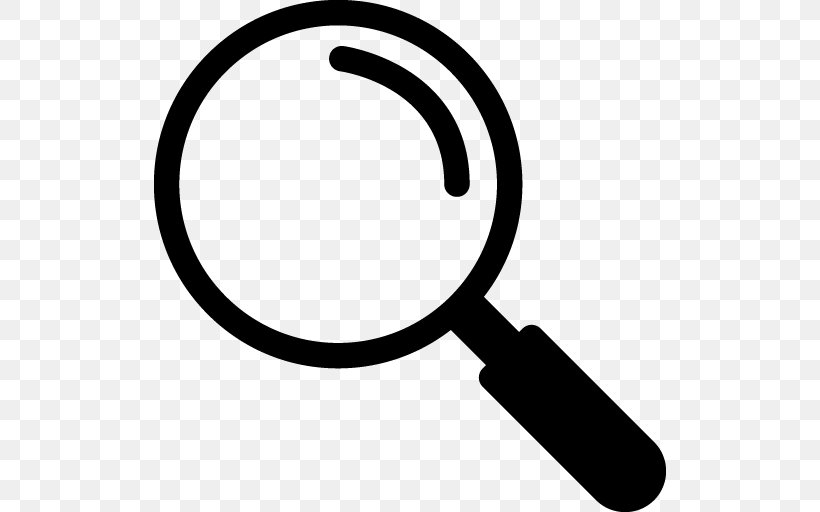 Magnifying Glass Magnification Clip Art, PNG, 512x512px, Magnifying Glass, Black And White, Glass, Light, Logo Download Free