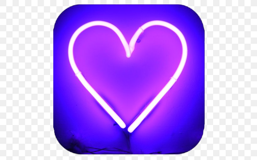 Neon Lighting Neon Sign Museum Of Neon Art Heart, PNG, 512x512px, Watercolor, Cartoon, Flower, Frame, Heart Download Free