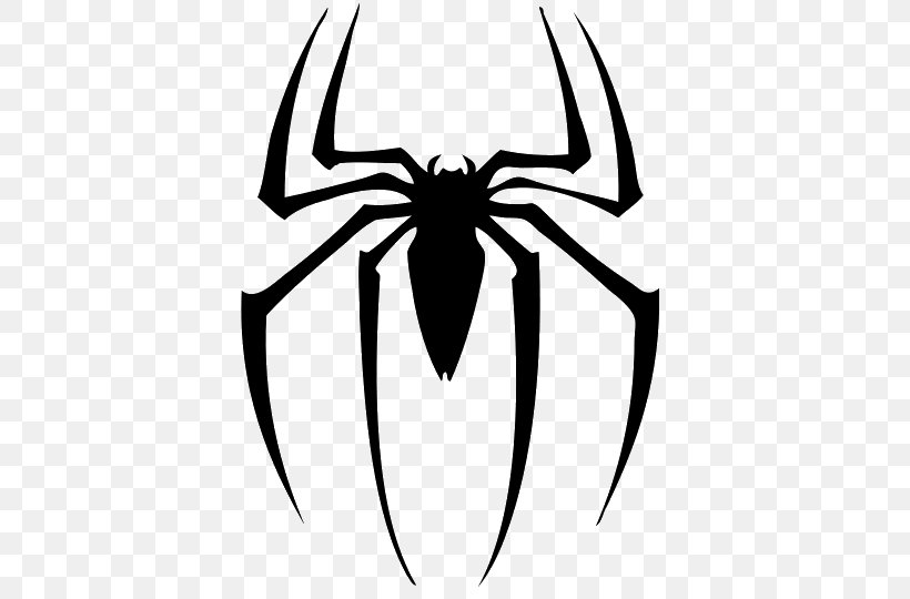 Spider-Man Logo Decal Drawing, PNG, 540x540px, Spiderman, Arachnid, Art, Artwork, Black Download Free