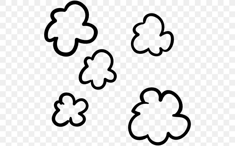 Cloud, PNG, 512x512px, Cloud, Area, Black And White, Body Jewelry, Cloud Computing Download Free