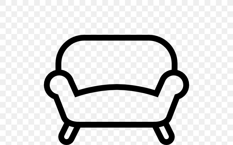 Couch Furniture Table Living Room, PNG, 512x512px, Couch, Area, Black And White, Chair, Furniture Download Free