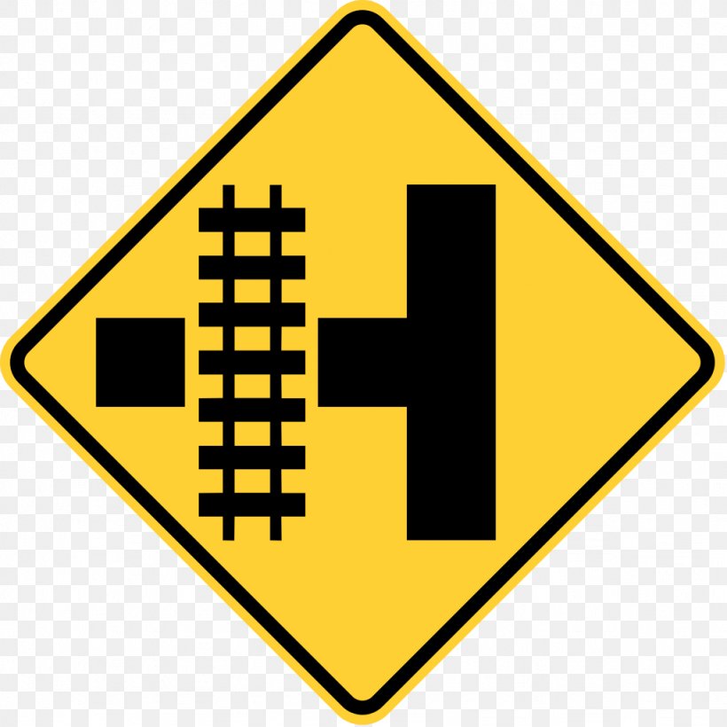 Rail Transport Level Crossing Track Road Warning Sign, PNG, 1024x1024px, Rail Transport, Area, Brand, Intersection, Level Crossing Download Free