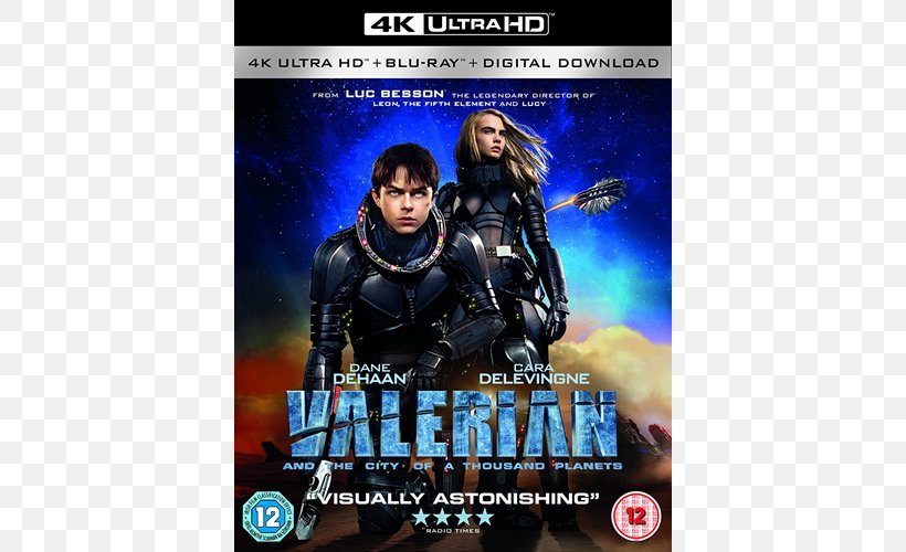 Ultra HD Blu-ray Blu-ray Disc 4K Resolution Valérian And Laureline Film, PNG, 500x500px, 4k Resolution, 2017, Ultra Hd Bluray, Action Figure, Action Film Download Free